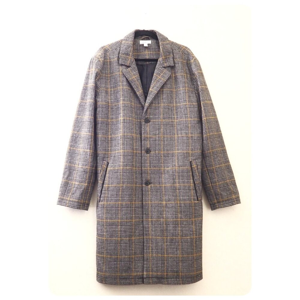 ! The Rail Houndstooth Plaid Long Jacket sz L